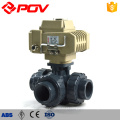 high quality made in China union type 3 way motorized ball valve upvc plastic